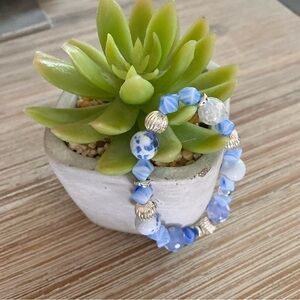 Blue Mirage Agate Bracelet